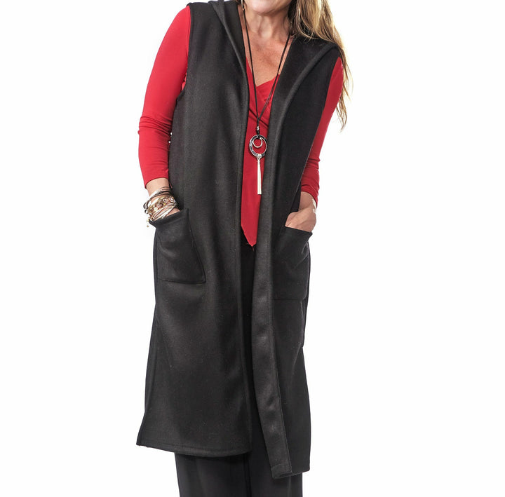 Hooded Wool Vest