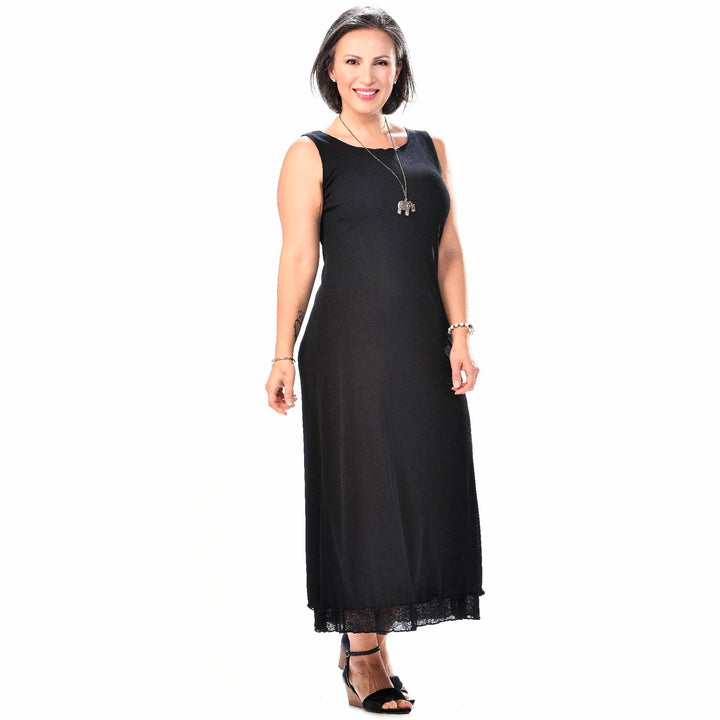 Gauze Long Layered Dress
