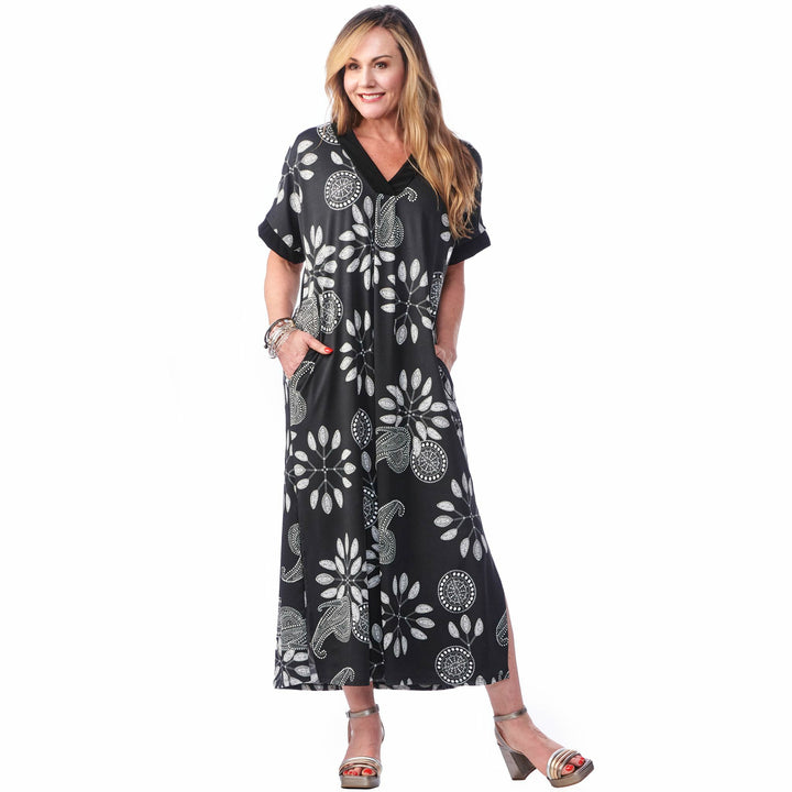 Pocketed Caftan Dress