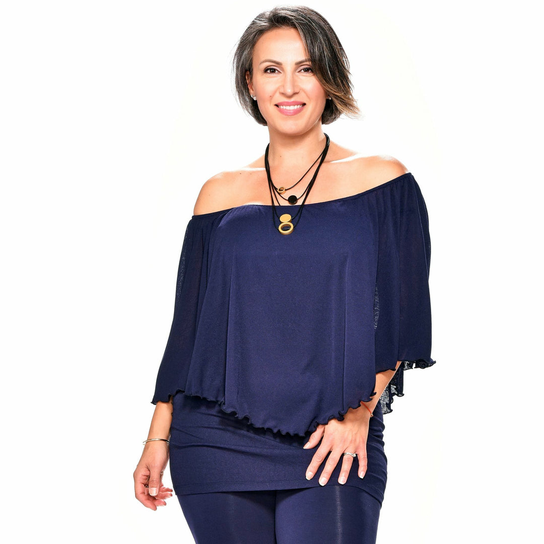 Gauze Peasant Top