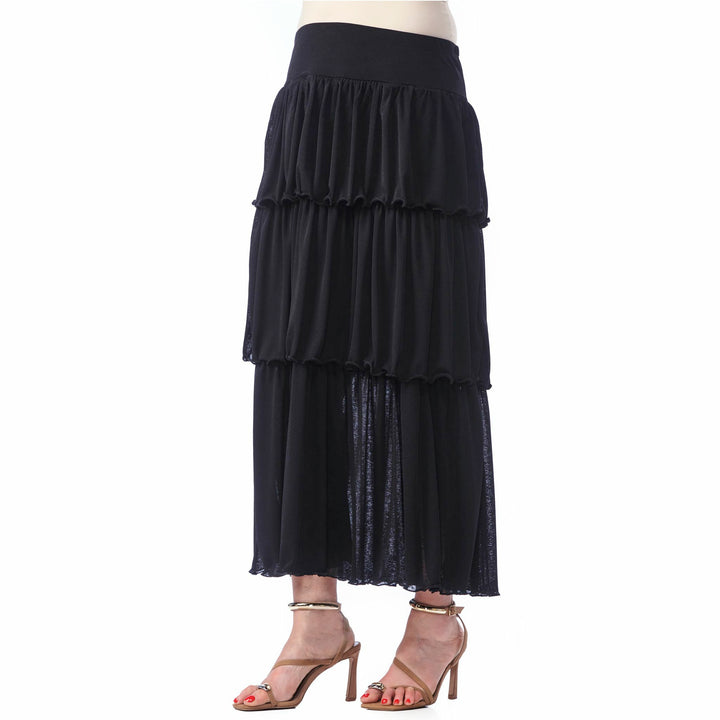 Gauze Ruffled Skirt