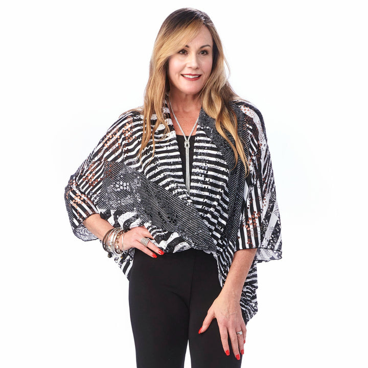 Chiffon Lined Crossover Top