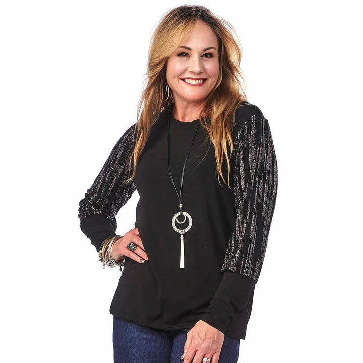 Sparkle Sleeve Top
