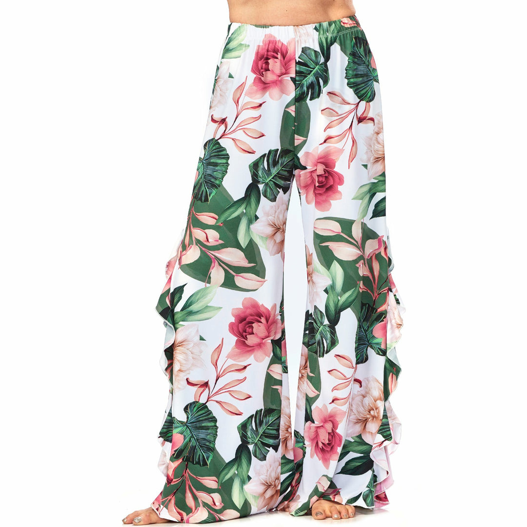 High Slit Ruffled Pant