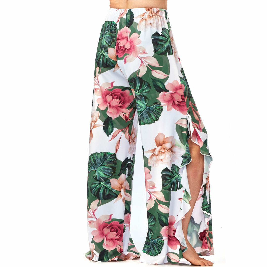 High Slit Ruffled Pant