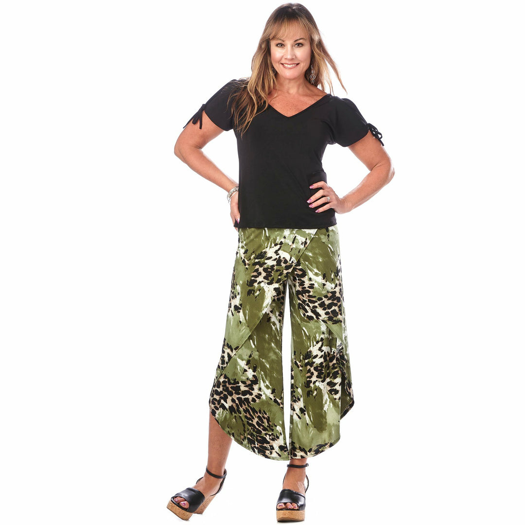 Wrap Dolphin-Hem Pant