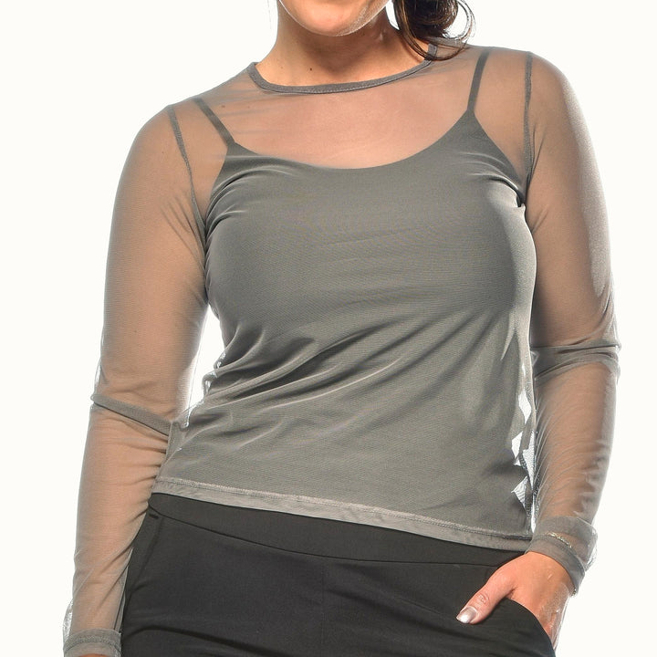 Short Mesh Bodice Sleevy