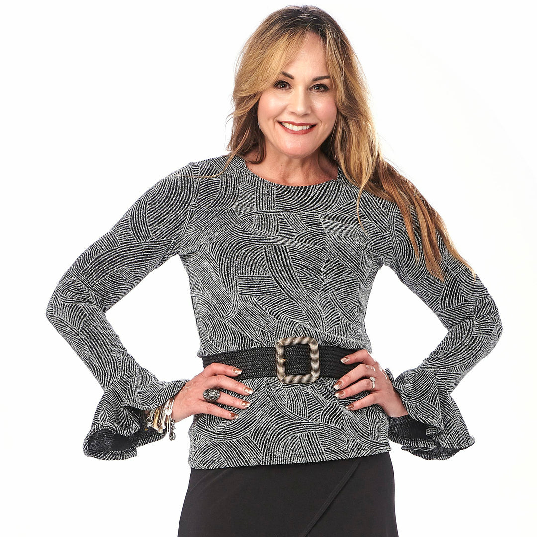 Ruffled Bodice Sleevy