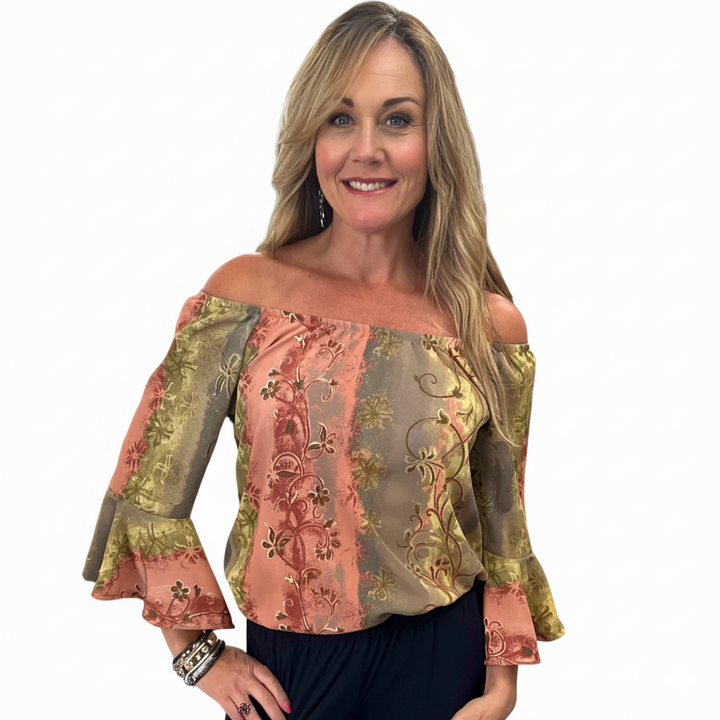 Bell Sleeve Peasant Top