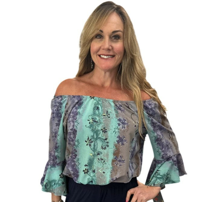 Bell Sleeve Peasant Top