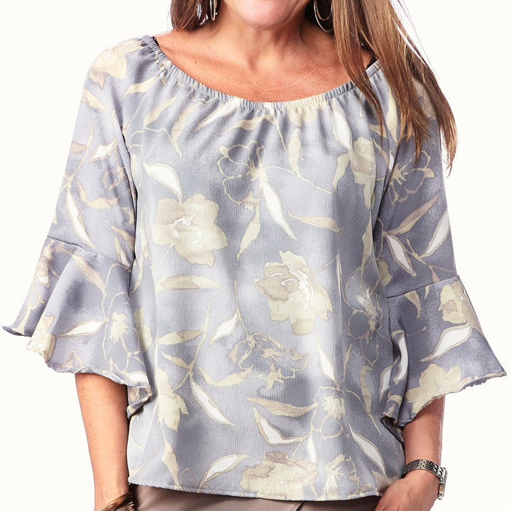Bell Sleeve Peasant Top