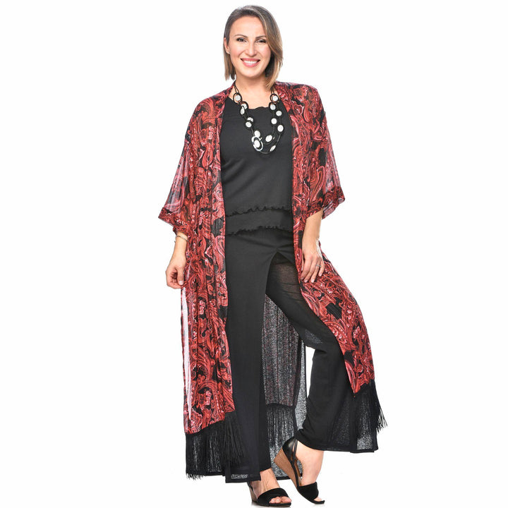 Fringed Kimono