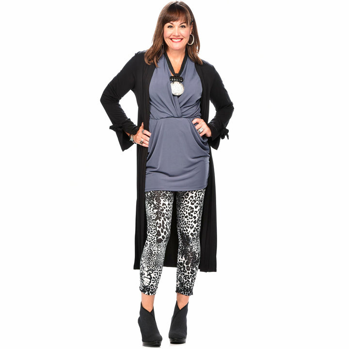 Bamboo Bow Sleeve Cardigan