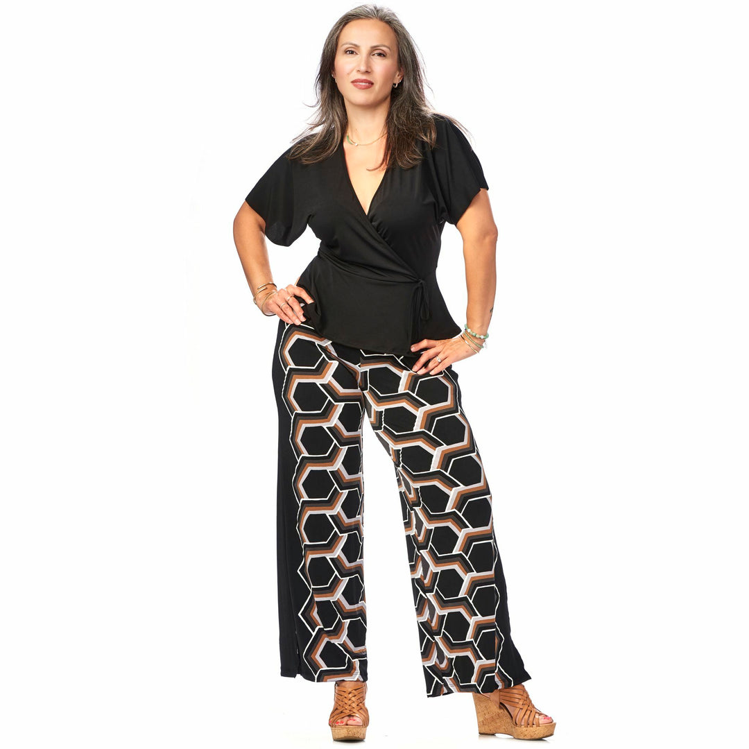 Cap-Sleeved Crossover Top