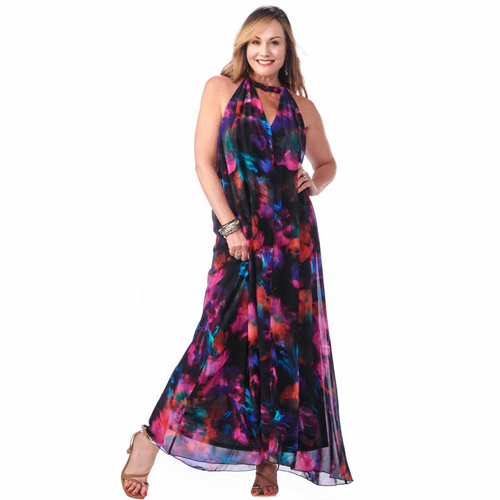 Chiffon Halter  Dress