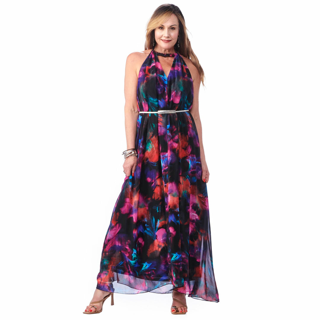 Chiffon Halter  Dress